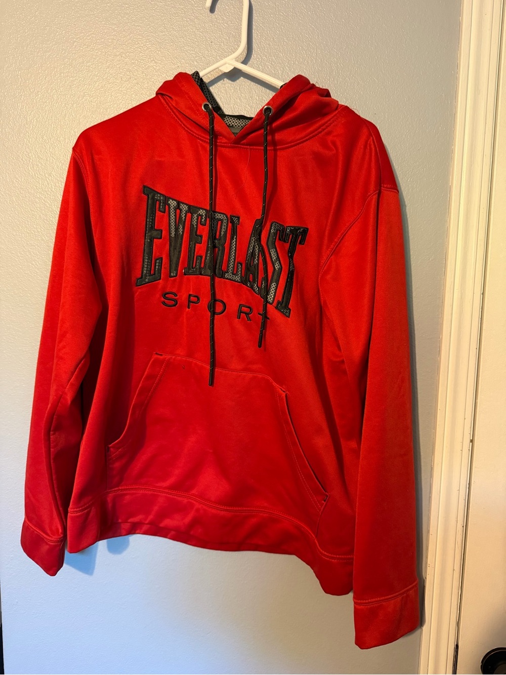 Everlast Red Pullover Hoodie with Black Logo
